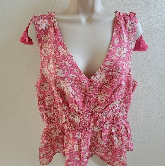 J. Crew Sleeveless V Neck Blouse - Picture 2 of 5